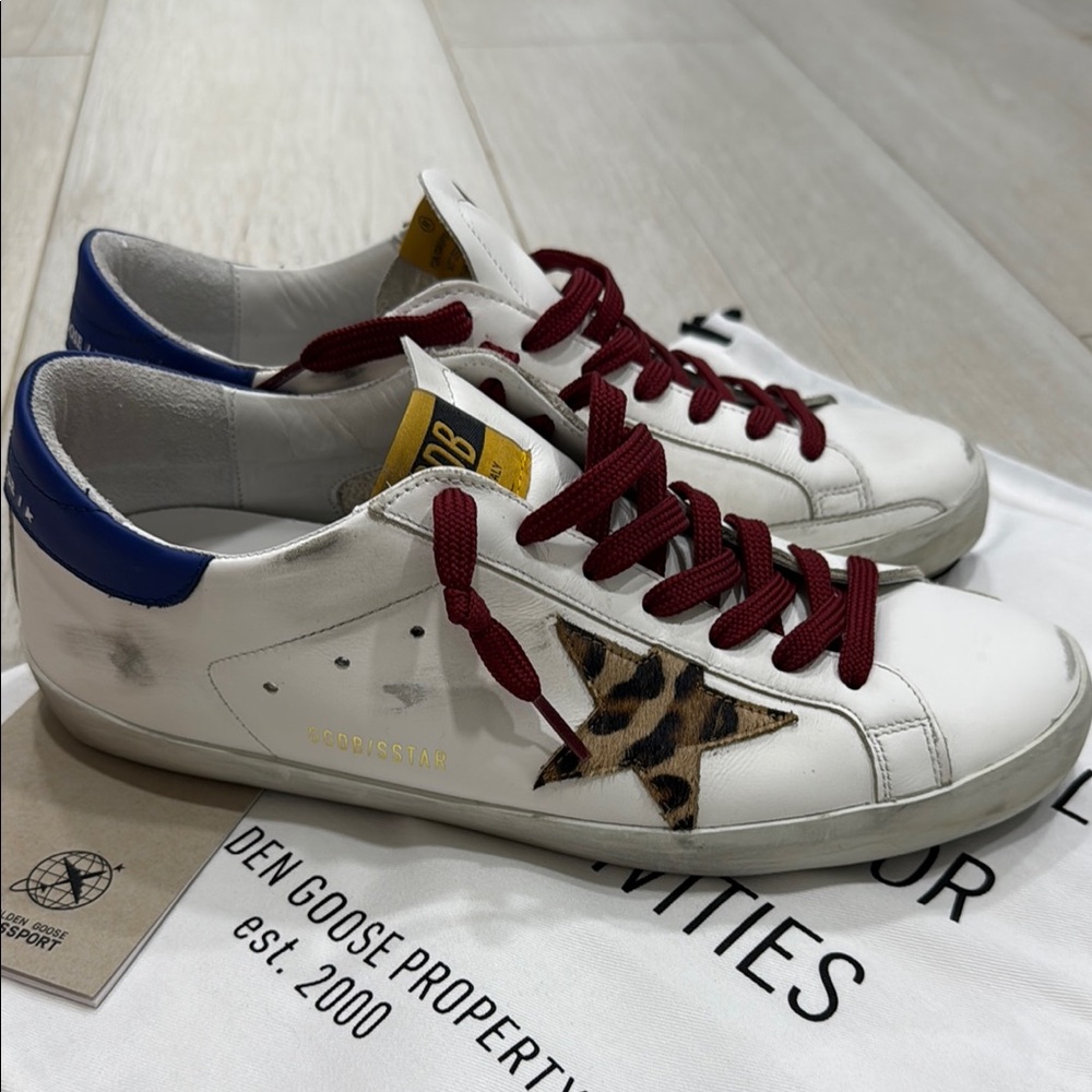 Golden Goose White Sneakers with Red Laces - Picture 4 of 4